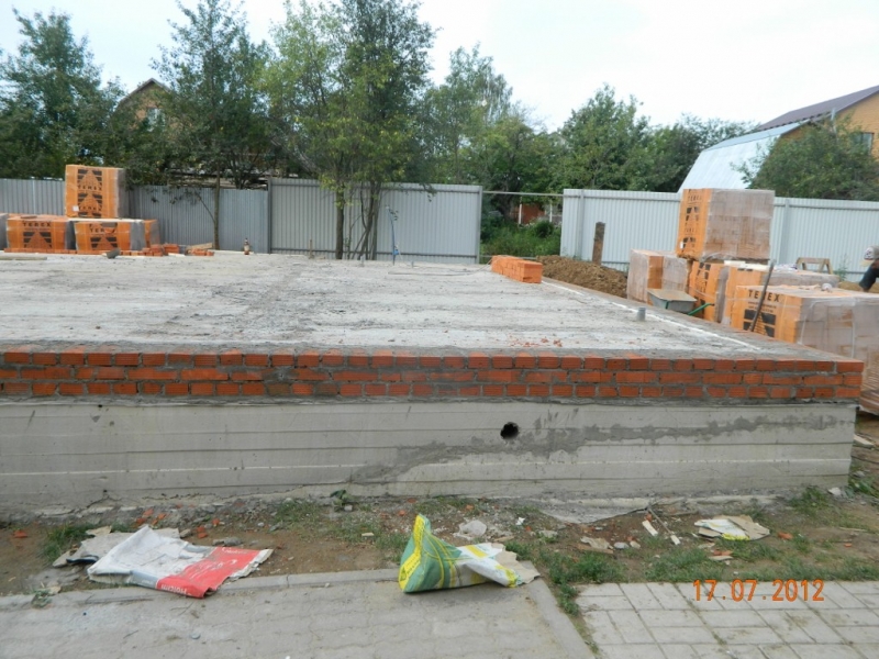 Строительство фундамента в г. Кашира