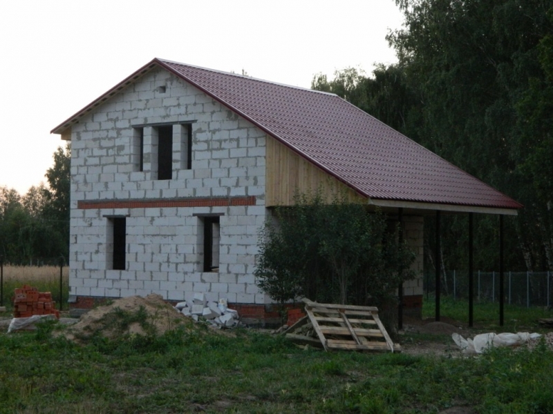 Дача из газосиликатных блоков