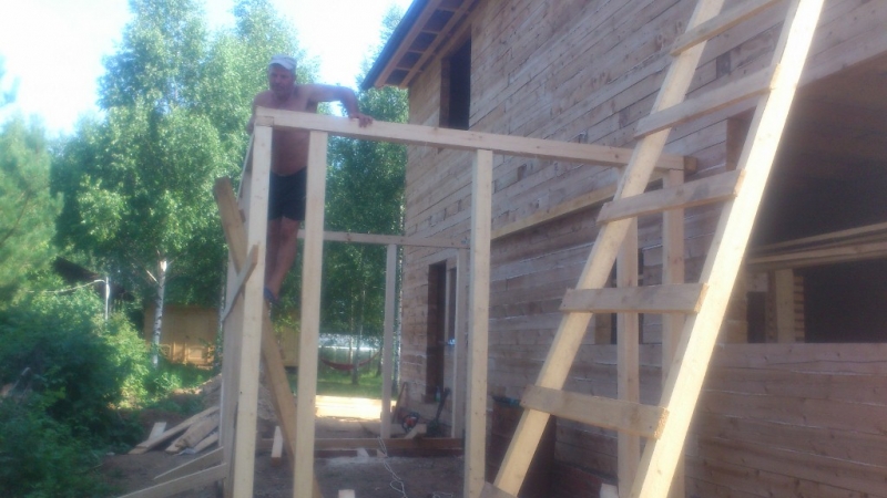 Строительство крыши
