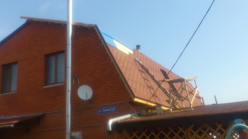 Монтаж мягкой кровли в Каширском районе