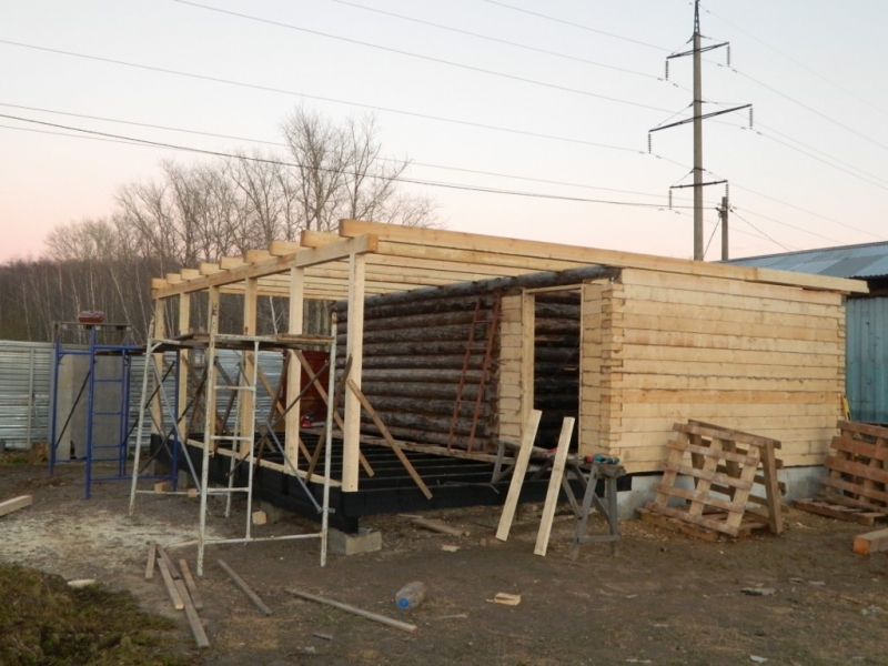 Устройство бани из бревна в Ступино, Кашире, Озерах