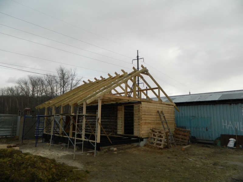 Устройство бани из бревна в Ступино, Кашире, Озерах