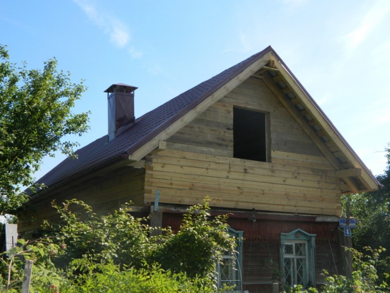 Реконструкция крыши в п.Ожерелье, Каширского района