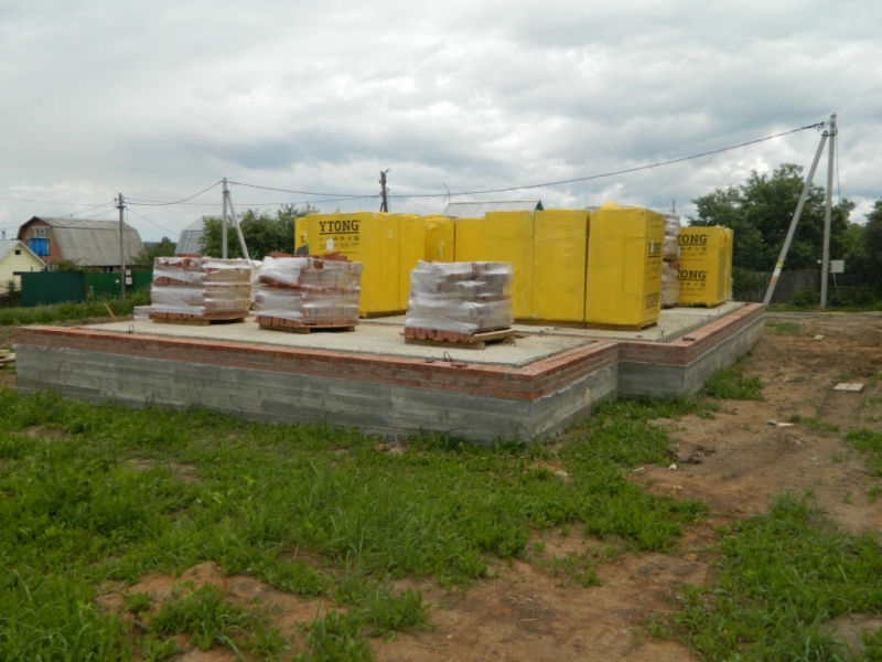 Строительство дома из газобетонных блоков YTONG от фундамента до крыши