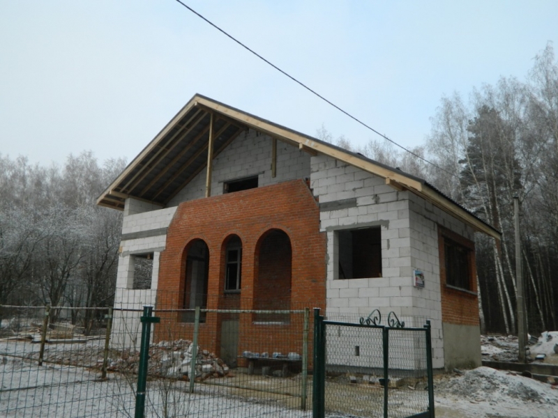 Реконструкция дома , замена утепленной кровли метеллочерепица- Гранд Лайн Велюр цвет серо-коричневый с снегозадержателями