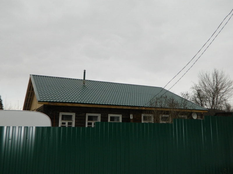 Замена старой крыши деревянного дома в Кашире
