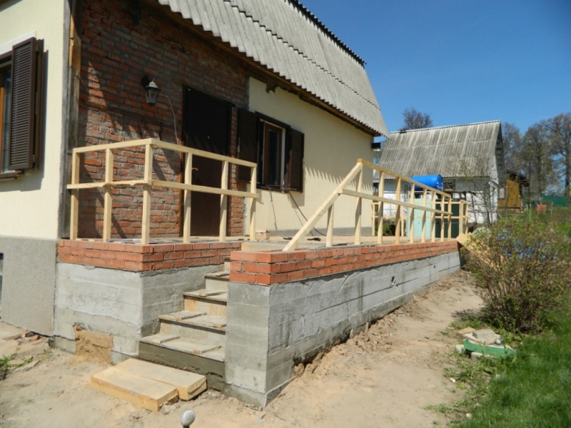 Устройство фундамента под пристройку к дачному дому