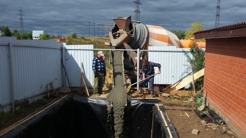 Устройство гаража с небольшим подвалом в Кашире