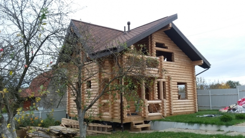 Устройство утепленной мягкой кровли Тегола Нордик цвет Коричневый с отливом