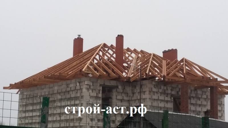 Строительство дома из газосиликатных блоков под облицовочный кирпич в поселке Зендиково