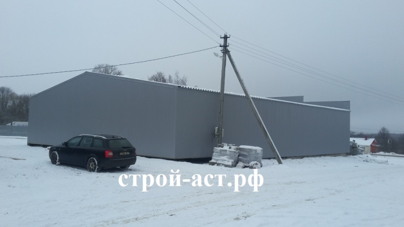 Устройство фасада из профлиста с утеплением для промышленных зданий