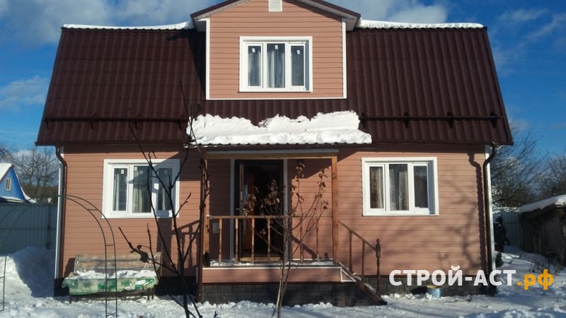 Монтаж сайдинга Деке цвет Капучино с комплектующими пломбир цоколь Деке Burg в Ступинском районе