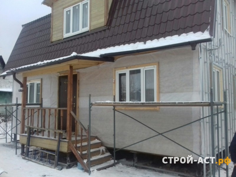 Монтаж сайдинга Деке цвет Капучино с комплектующими пломбир цоколь Деке Burg в Ступинском районе