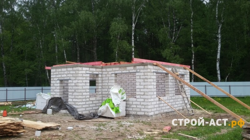 Стоимость строительства двускатной кровли из металлочерепицы в Кашире, Ступино