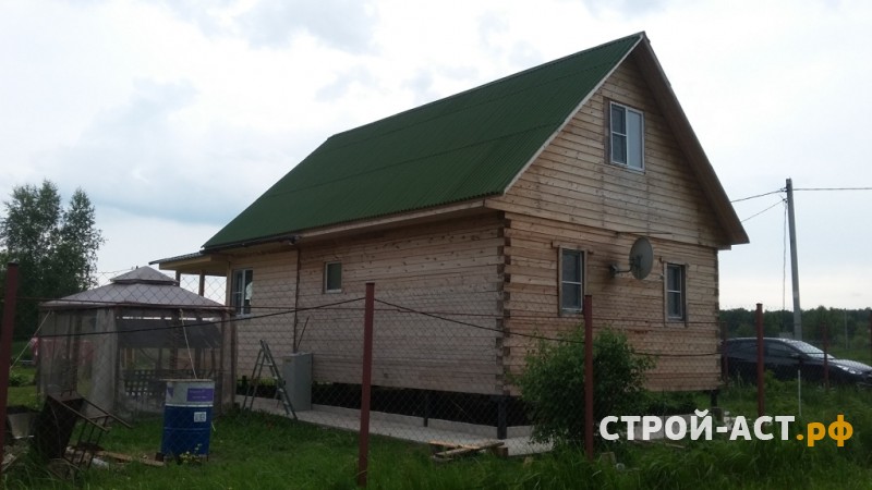 Обшить дом сайдингом Деке блокхаус Woodslide ( с текстурой дерева) цвет Айва с комплектующими Шоколад