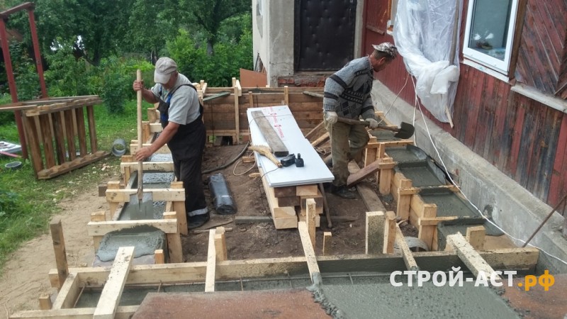Построить пристройку к дому из газосиликатных блоков с фундаментом из бетонных свай с ростверком