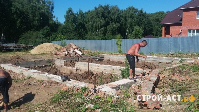 Реконструкция фундамента в Кашире