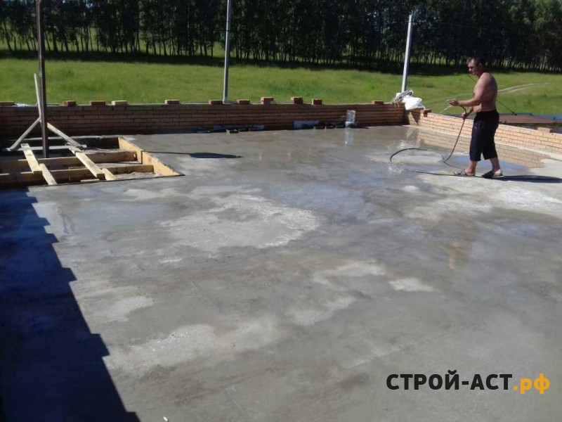 Построить дом в Кашире двухэтажный с гаражом из блоков с облицовкой из кирпича монолитные перекрытия и мягкая черепица Тегола Нордик