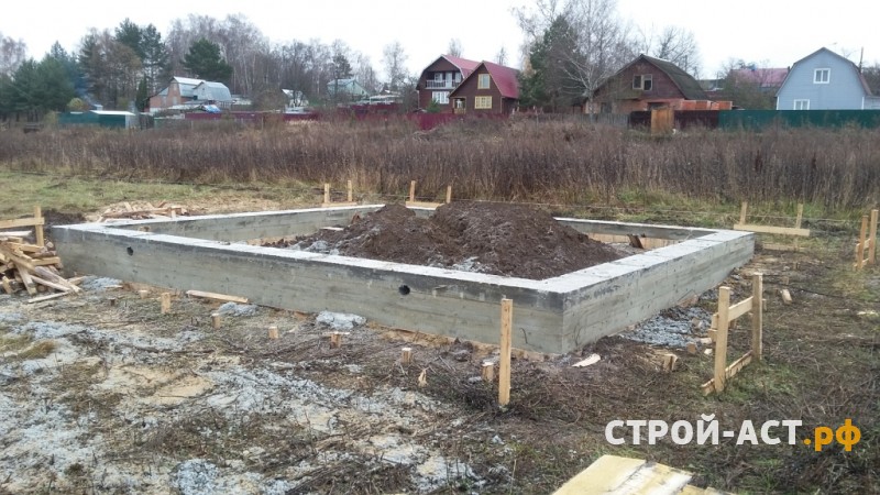 Устройство мелкозаглубленного плавающего ленточного фундамента под деревянный или каркасный дом.