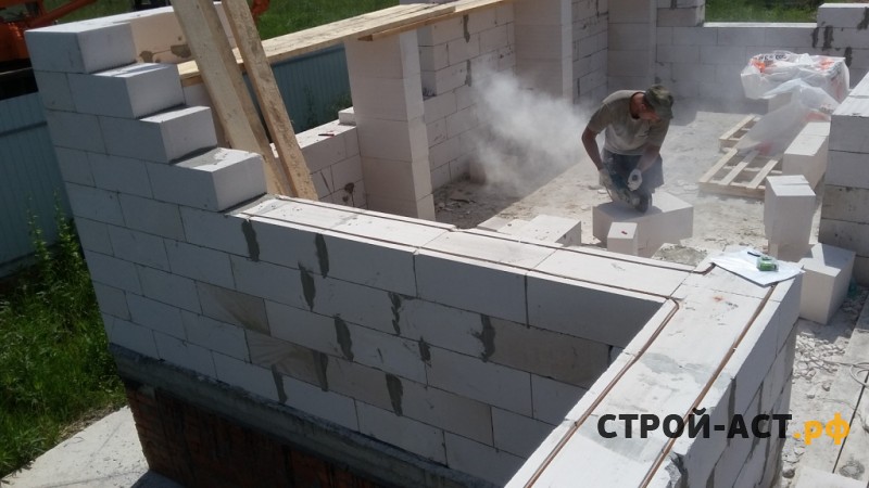 Построить двухэтажный дом из газосиликатных блоков с плитами перекрытия в Кашире