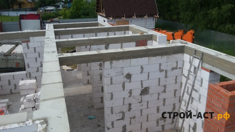 Построить двухэтажный дом из газосиликатных блоков с плитами перекрытия в Кашире