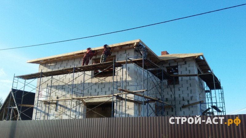 Построить двухэтажный дом из газосиликатных блоков с плитами перекрытия в Кашире