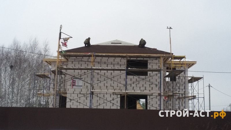 Устройство кровли из гибкой черепицы в Кашире, Ступино, Озеры