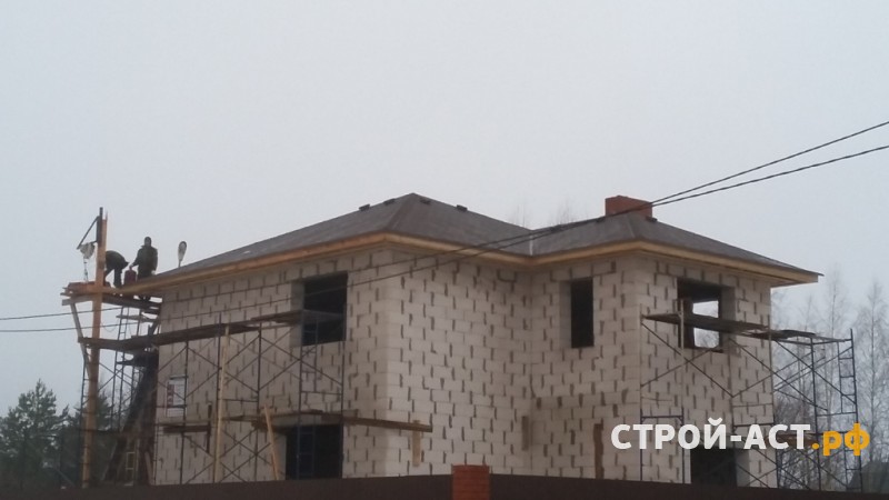 Устройство кровли из гибкой черепицы в Кашире, Ступино, Озеры