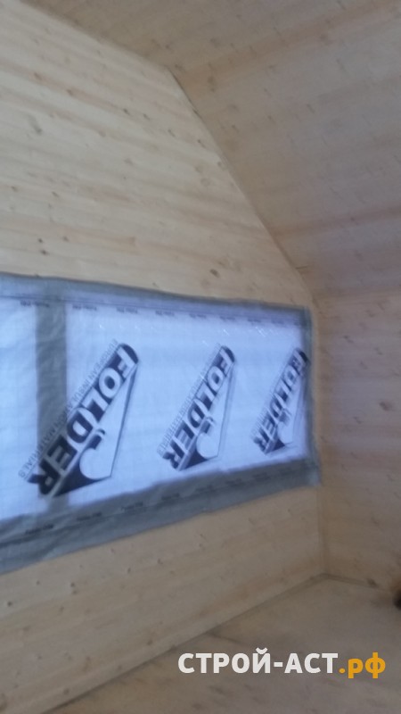 Строительство утепленной мансардной кровли производства Гранд Лайн, внутренняя отделка вагонкой