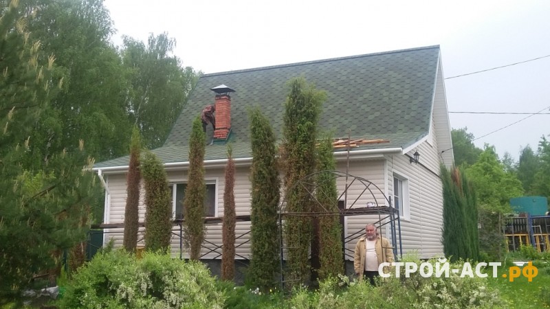 Монтаж мягкой черепицы в Каширском районе