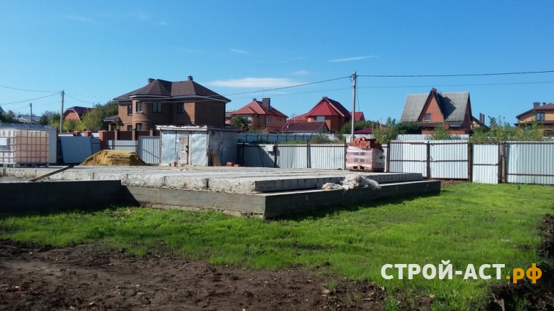 Устройство фундамента из фундаментных блоков ФБС  с армопоясом