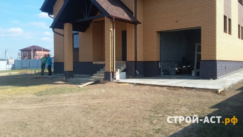 Строительство домов из лицевого кирпича и газосиликатных блоков в Кашире (в процесе строительства бригадой строителей белорусов)Ступино,Озеры,Ожерелье