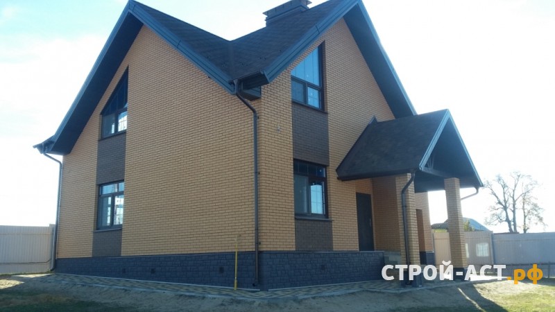 Строительство домов из лицевого кирпича и газосиликатных блоков в Кашире (в процесе строительства бригадой строителей белорусов)Ступино,Озеры,Ожерелье