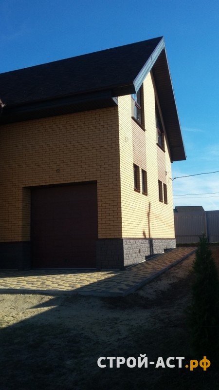 Строительство домов из лицевого кирпича и газосиликатных блоков в Кашире (в процесе строительства бригадой строителей белорусов)Ступино,Озеры,Ожерелье