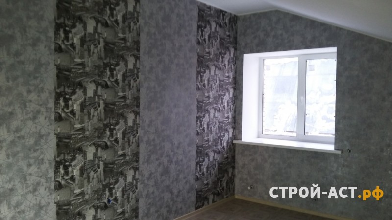 Отделочные работы на втором этаже частного дома после реконструкции крыши