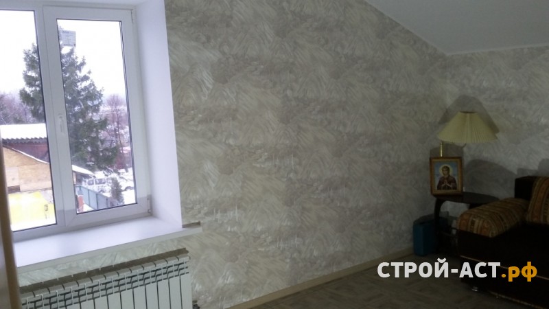 Отделочные работы на втором этаже частного дома после реконструкции крыши