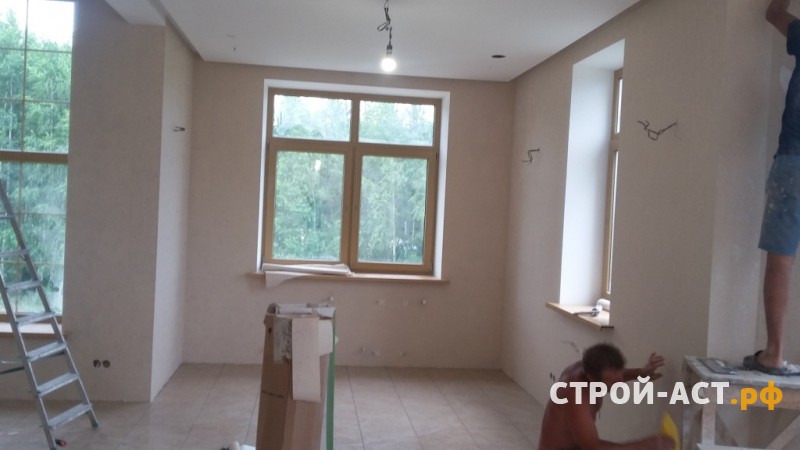 Отделочные работы частного двухэтажного дома