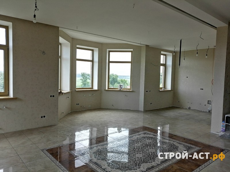 Отделочные работы частного двухэтажного дома