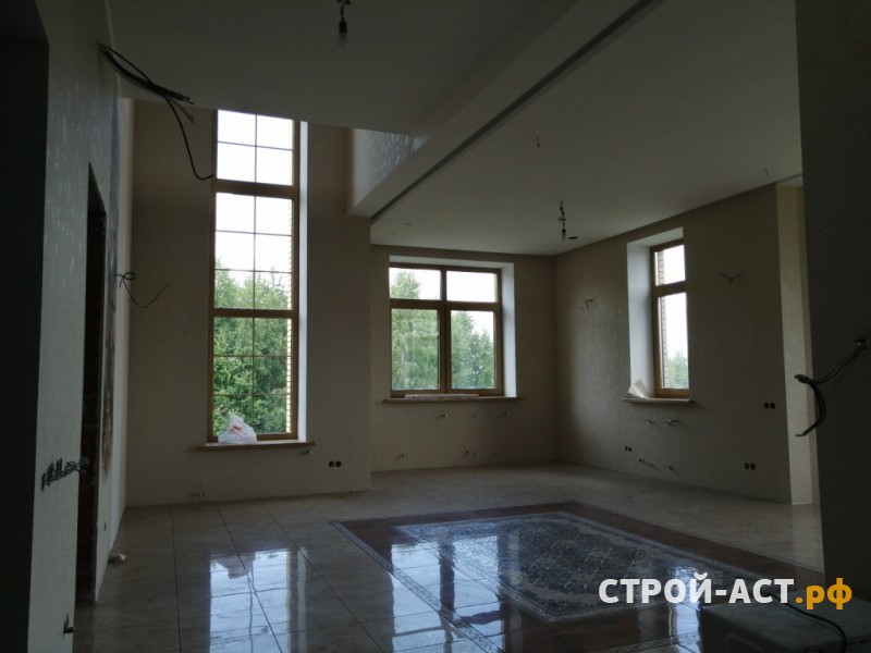 Отделочные работы частного двухэтажного дома